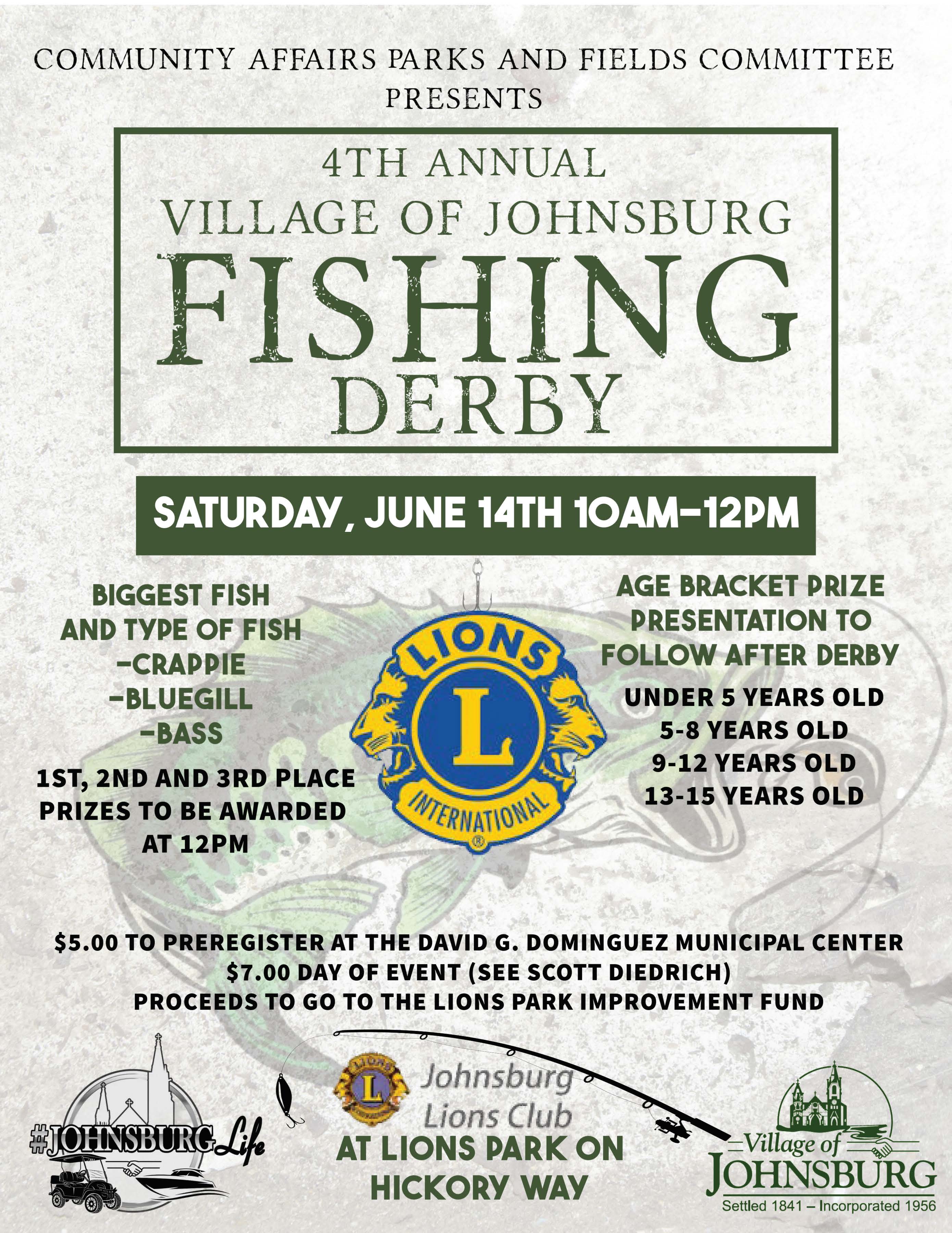 2025 Fishing Derby Flyer