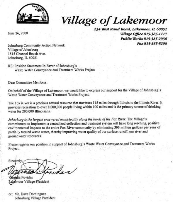 Lakemoor, Illinois Letter