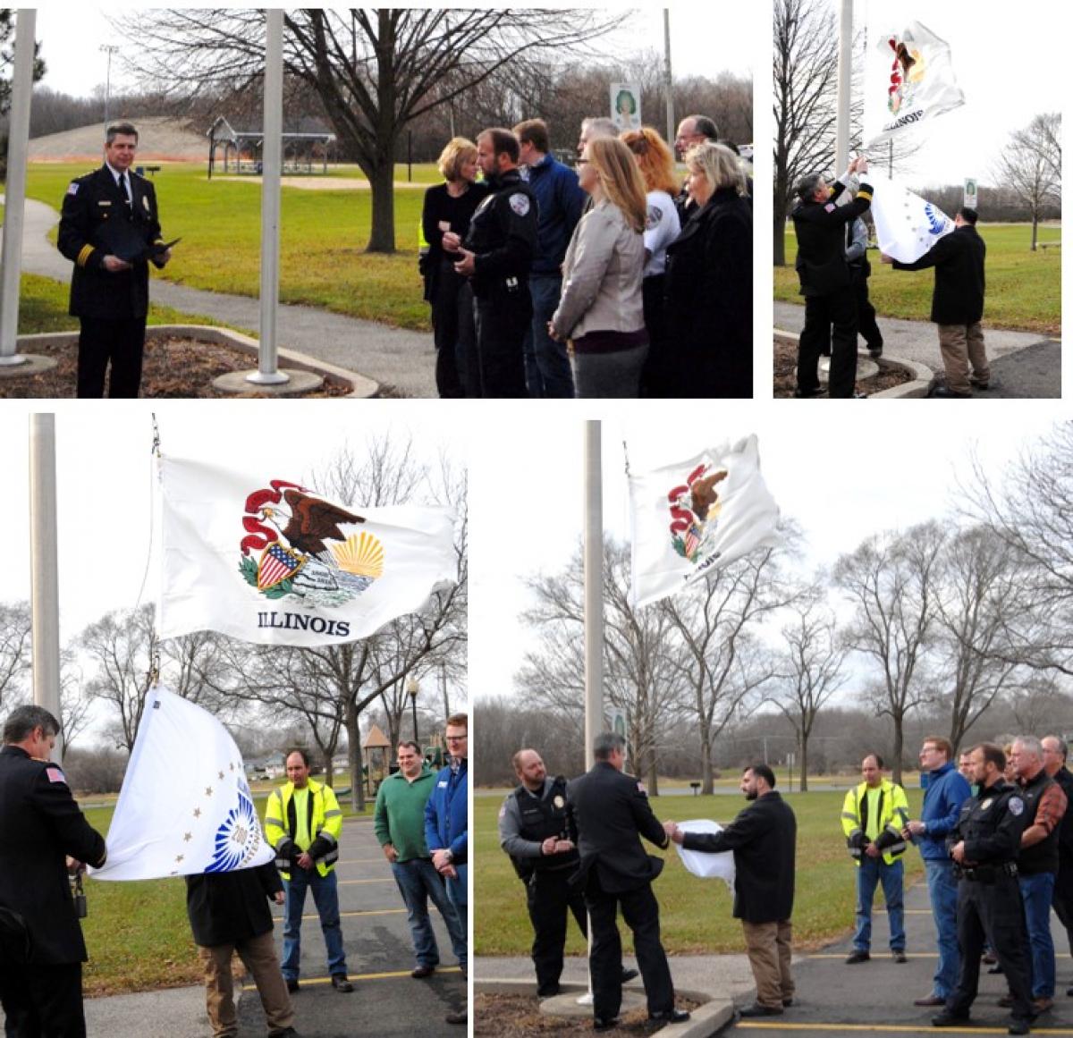flag raising